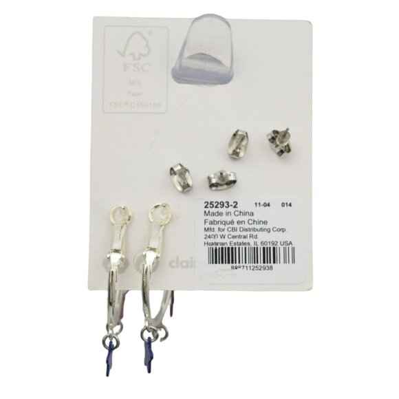 Claires USA Star Hoop and Stud Earrings Set 3 Pairs Patriotic - Picture 5 of 5